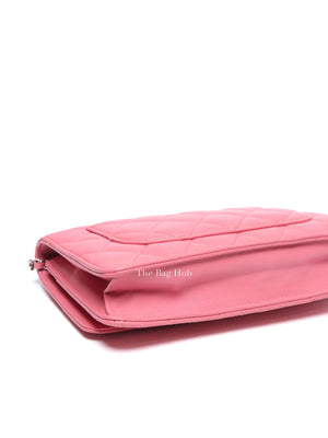 Chanel Pink Quilted Lambskin Leather Classic WOC SHW