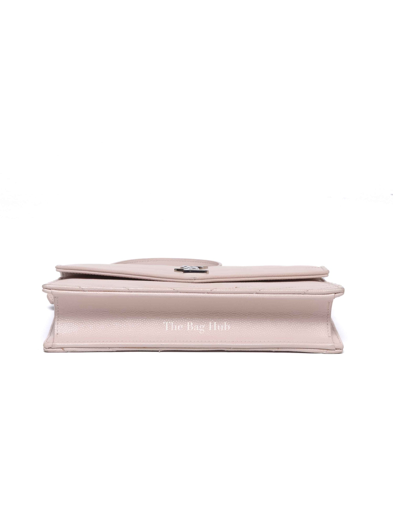 Saint Laurent Nude Powder Grain De Poudre Cassandre Envelope Chain Wallet