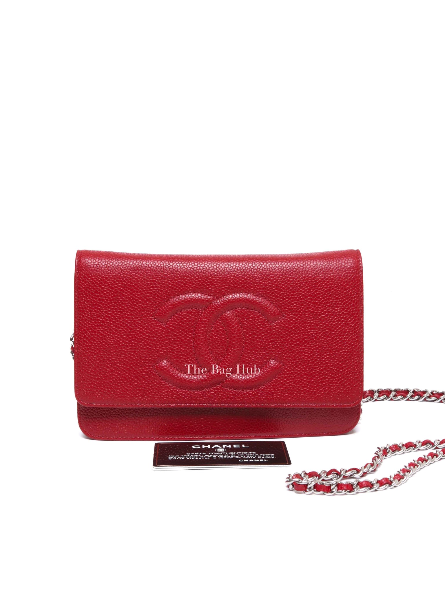 Chanel Red Caviar Timeless CC WOC SHW