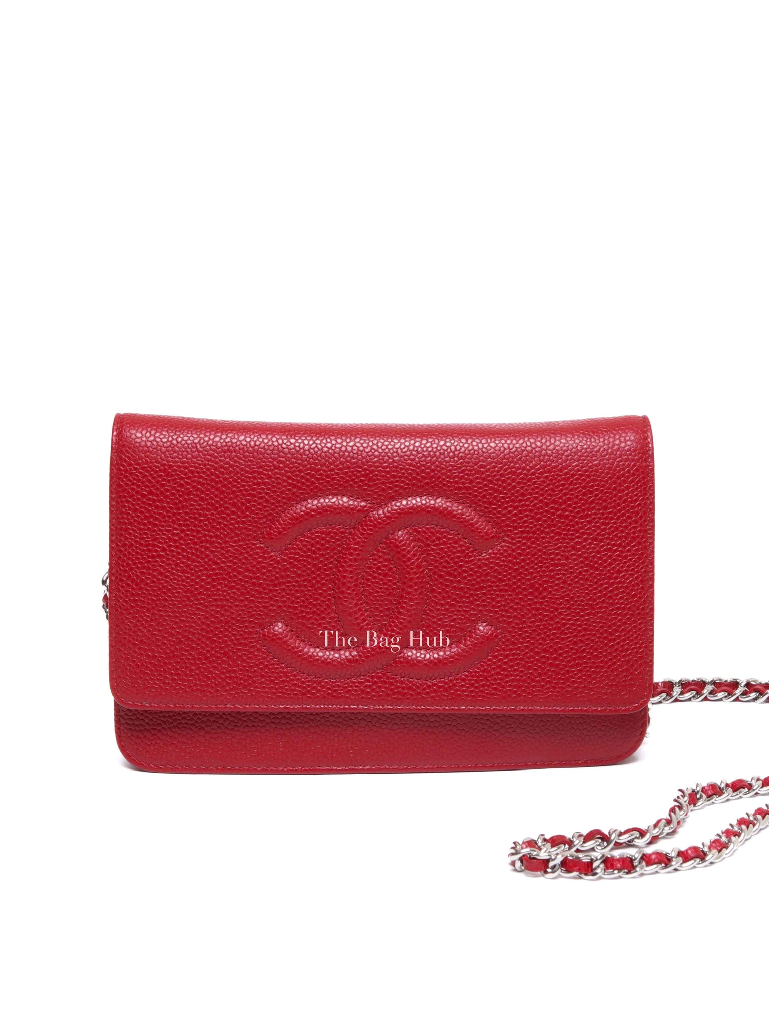 Chanel Red Caviar Timeless CC WOC SHW