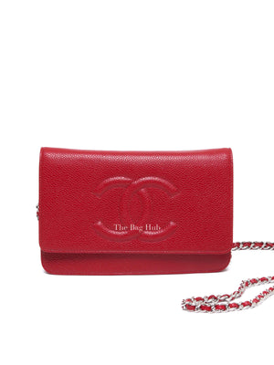 Chanel Red Caviar Timeless CC WOC SHW