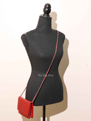 Chanel Red Caviar Timeless CC WOC SHW