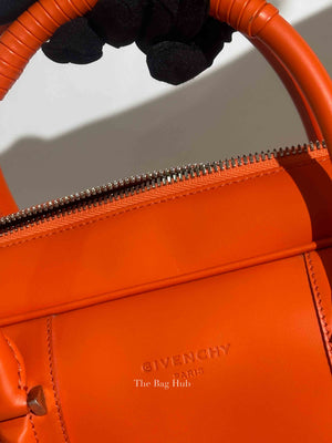 Givenchy Orange Calfskin Lucrezia Briefcase