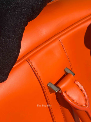 Givenchy Orange Calfskin Lucrezia Briefcase