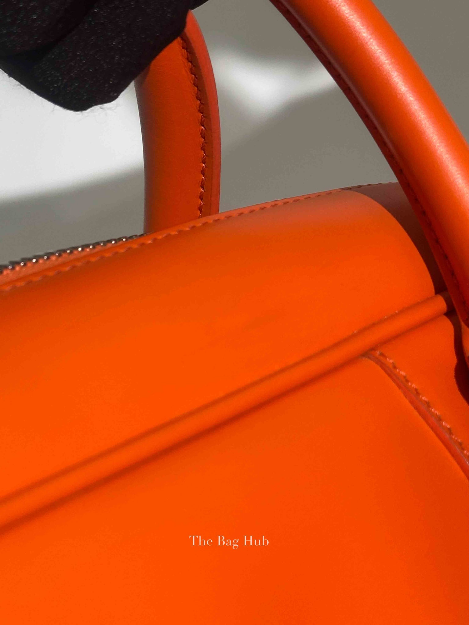 Givenchy Orange Calfskin Lucrezia Briefcase