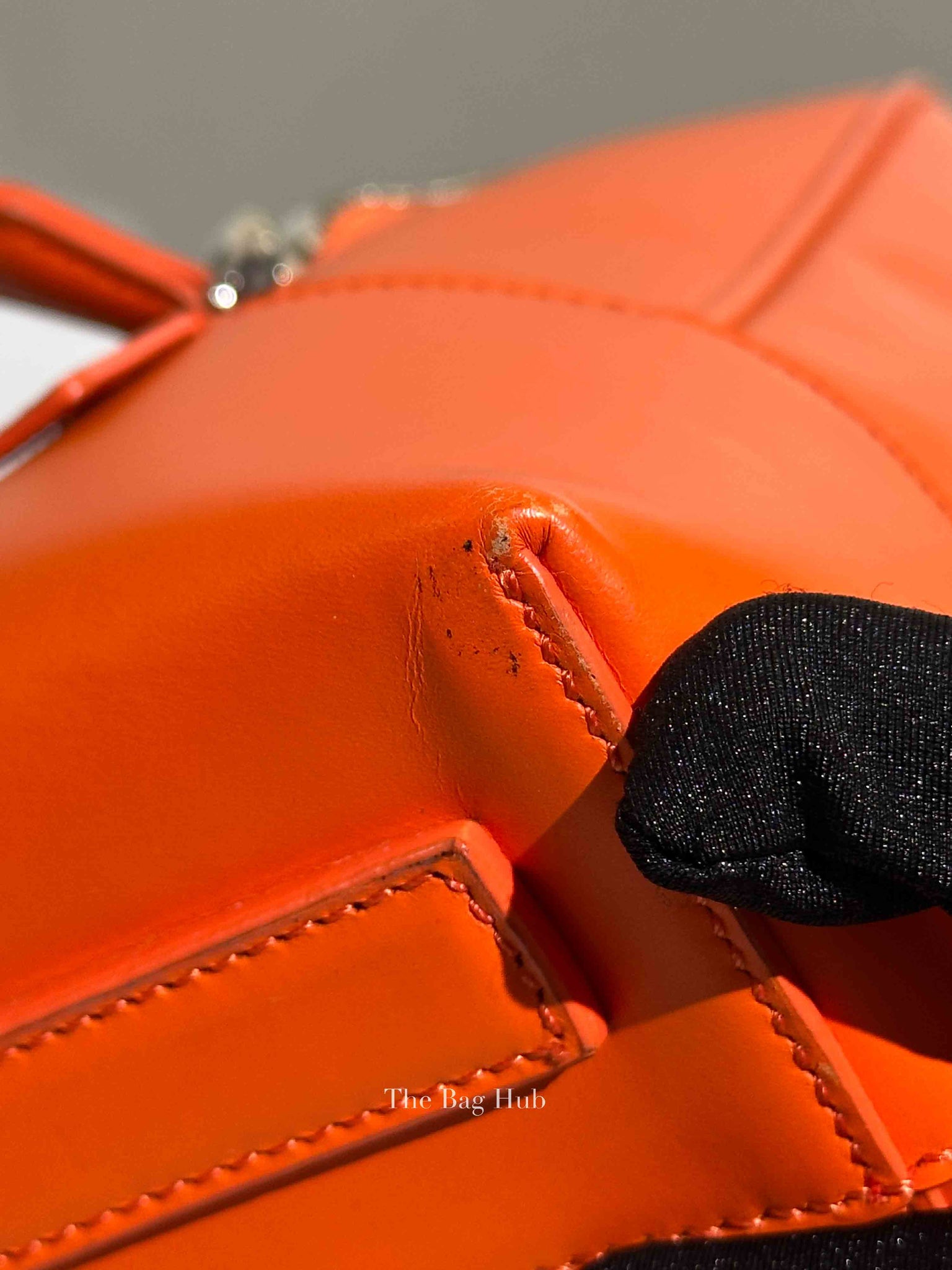 Givenchy Orange Calfskin Lucrezia Briefcase