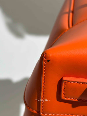Givenchy Orange Calfskin Lucrezia Briefcase