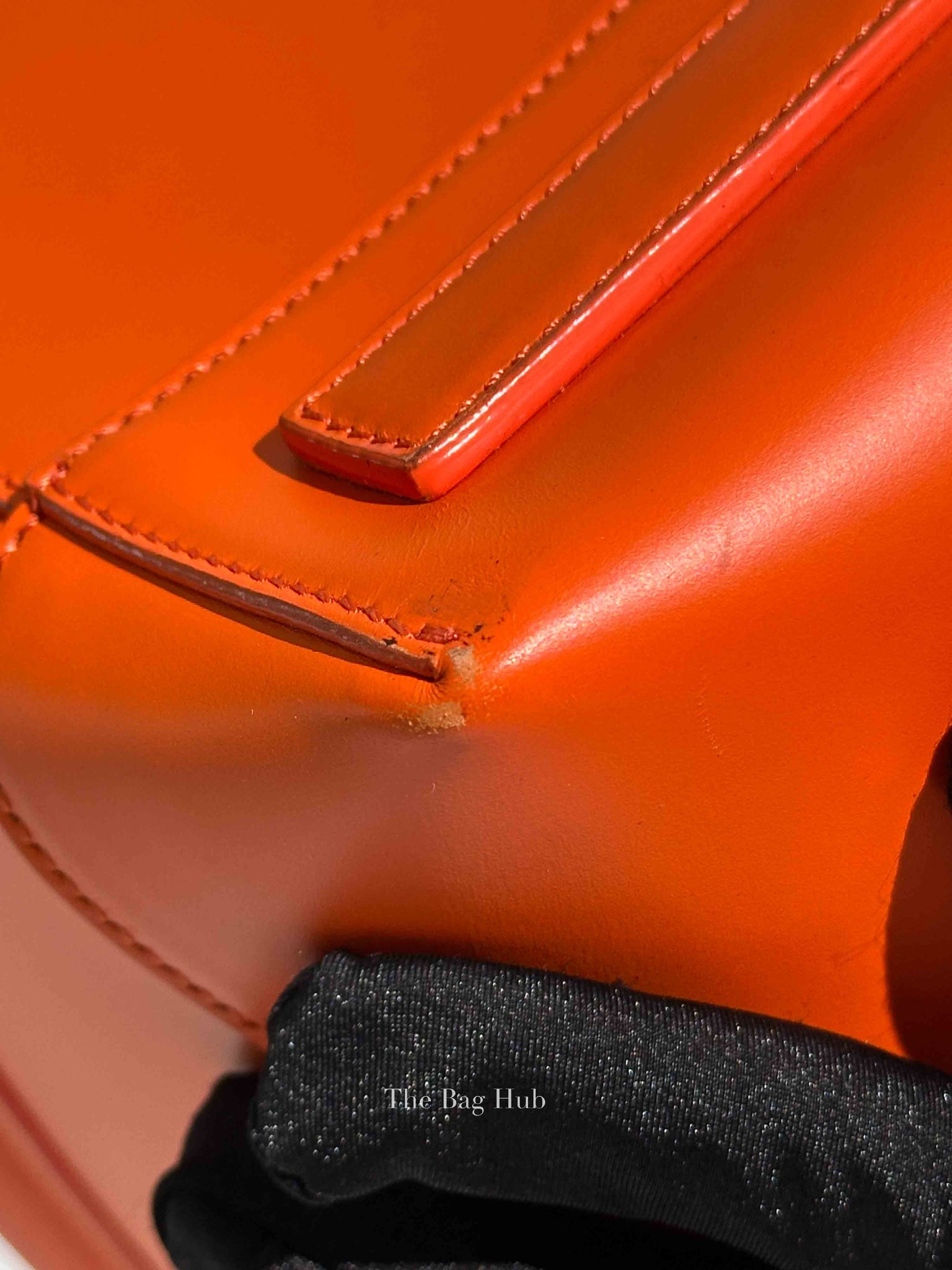 Givenchy Orange Calfskin Lucrezia Briefcase