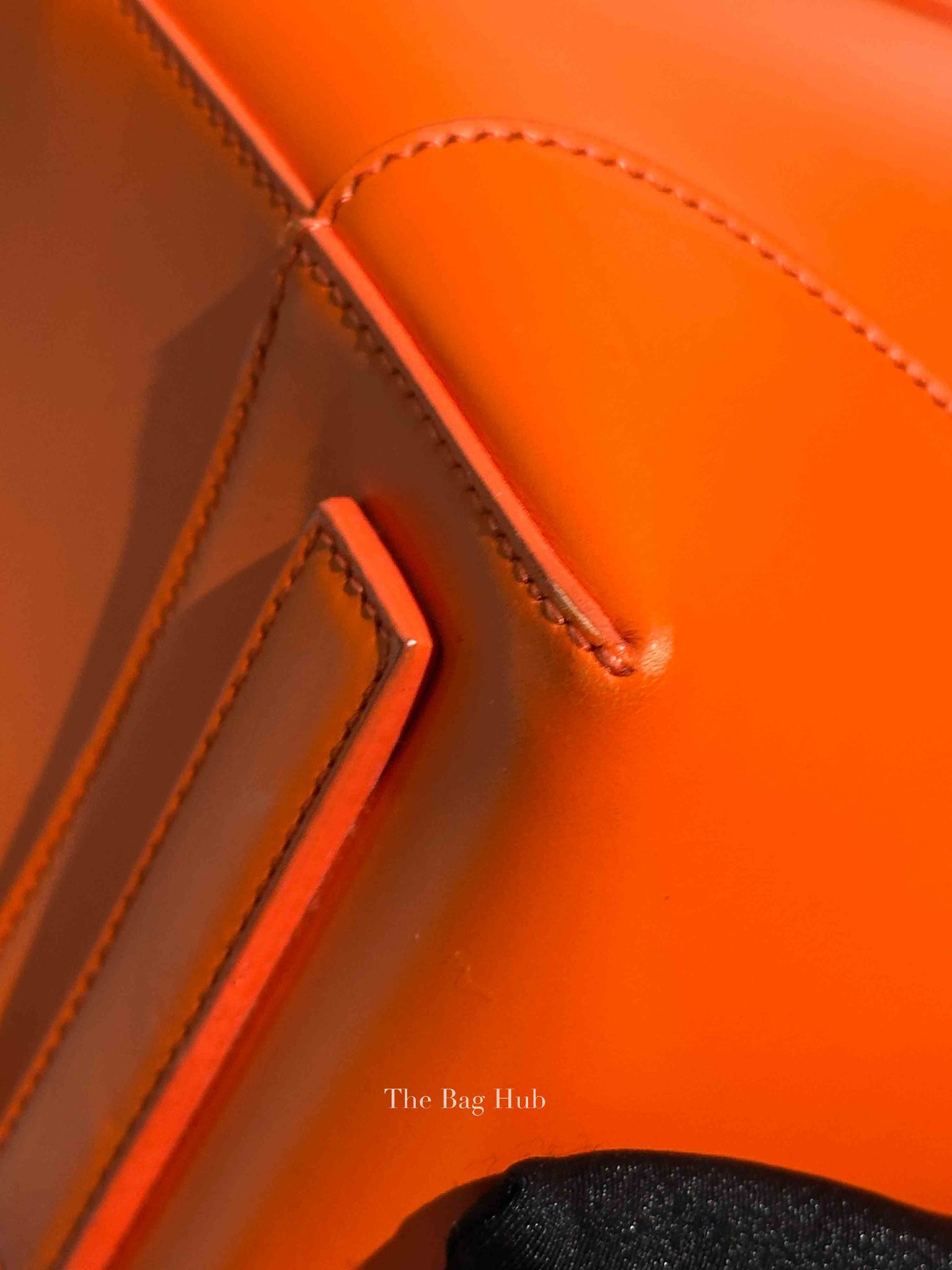 Givenchy Orange Calfskin Lucrezia Briefcase