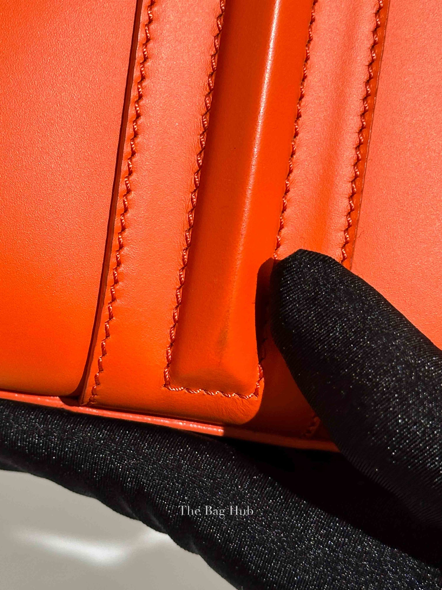 Givenchy Orange Calfskin Lucrezia Briefcase
