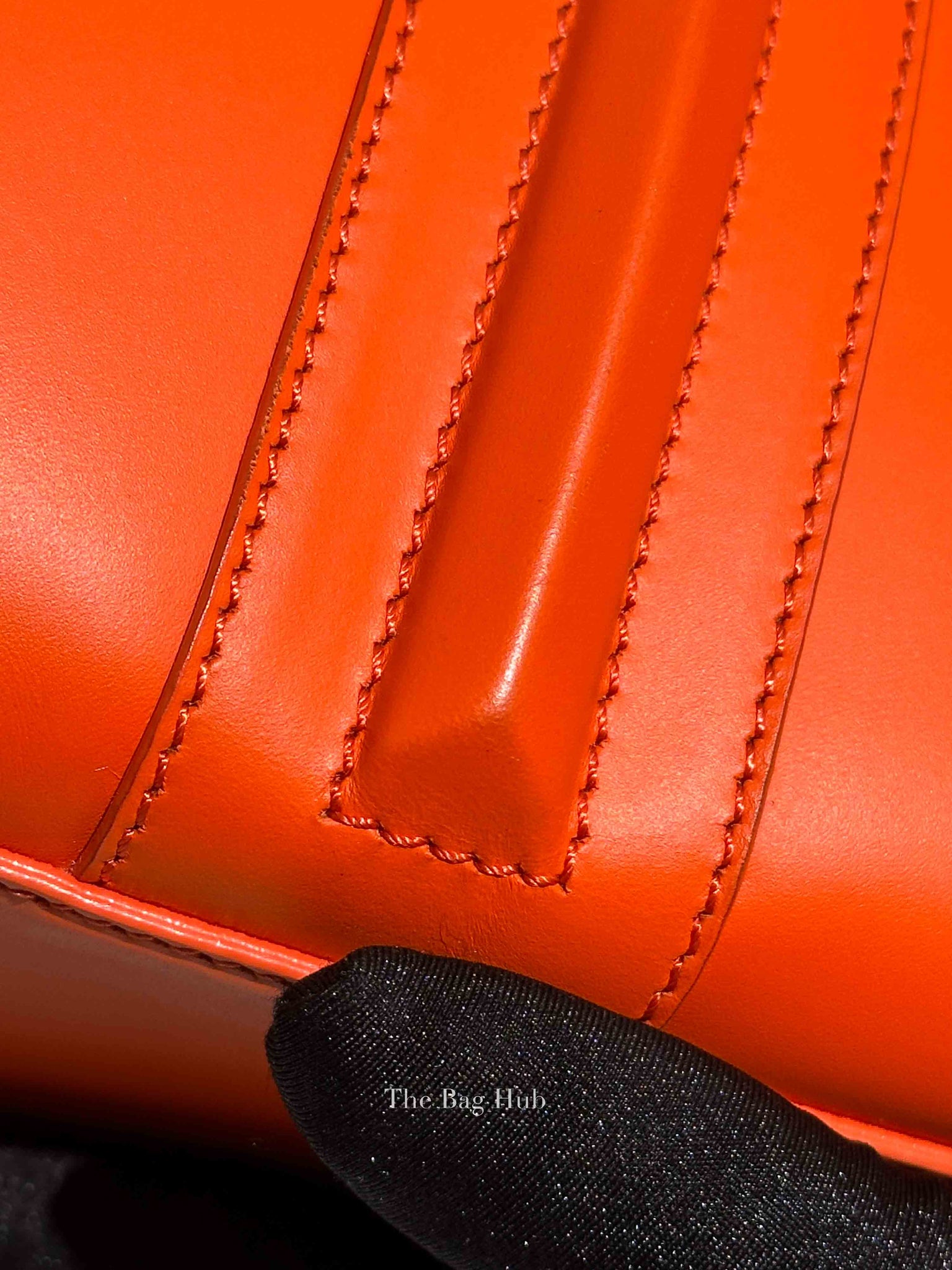 Givenchy Orange Calfskin Lucrezia Briefcase