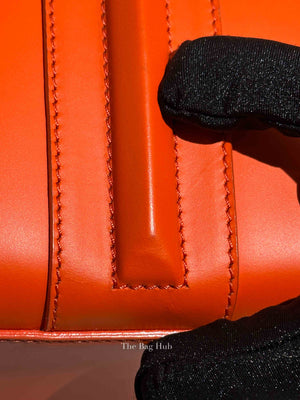 Givenchy Orange Calfskin Lucrezia Briefcase