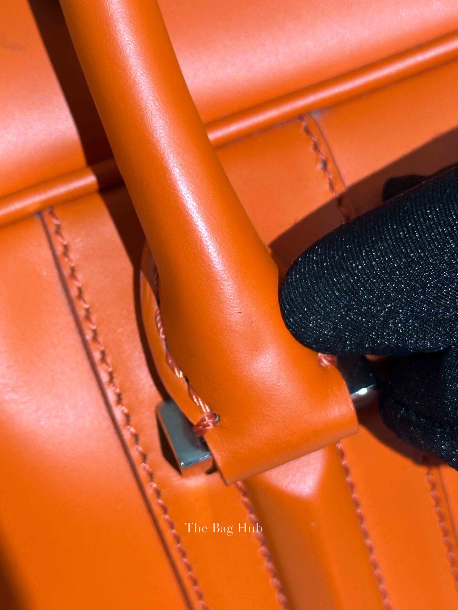 Givenchy Orange Calfskin Lucrezia Briefcase