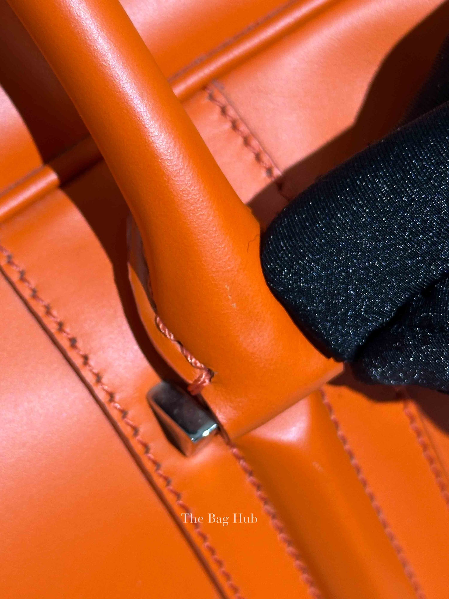 Givenchy Orange Calfskin Lucrezia Briefcase