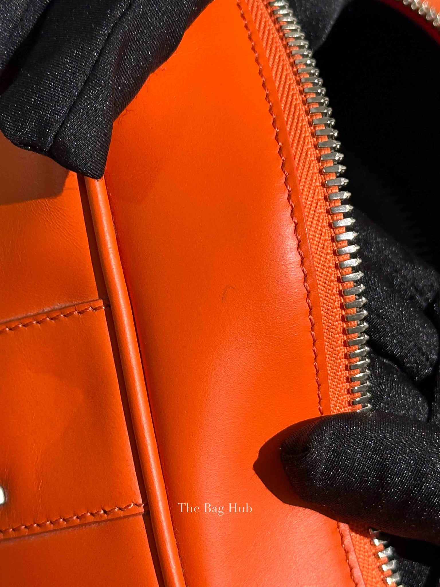 Givenchy Orange Calfskin Lucrezia Briefcase