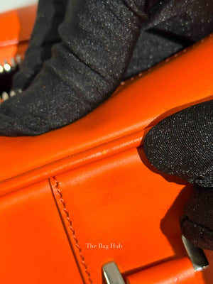 Givenchy Orange Calfskin Lucrezia Briefcase