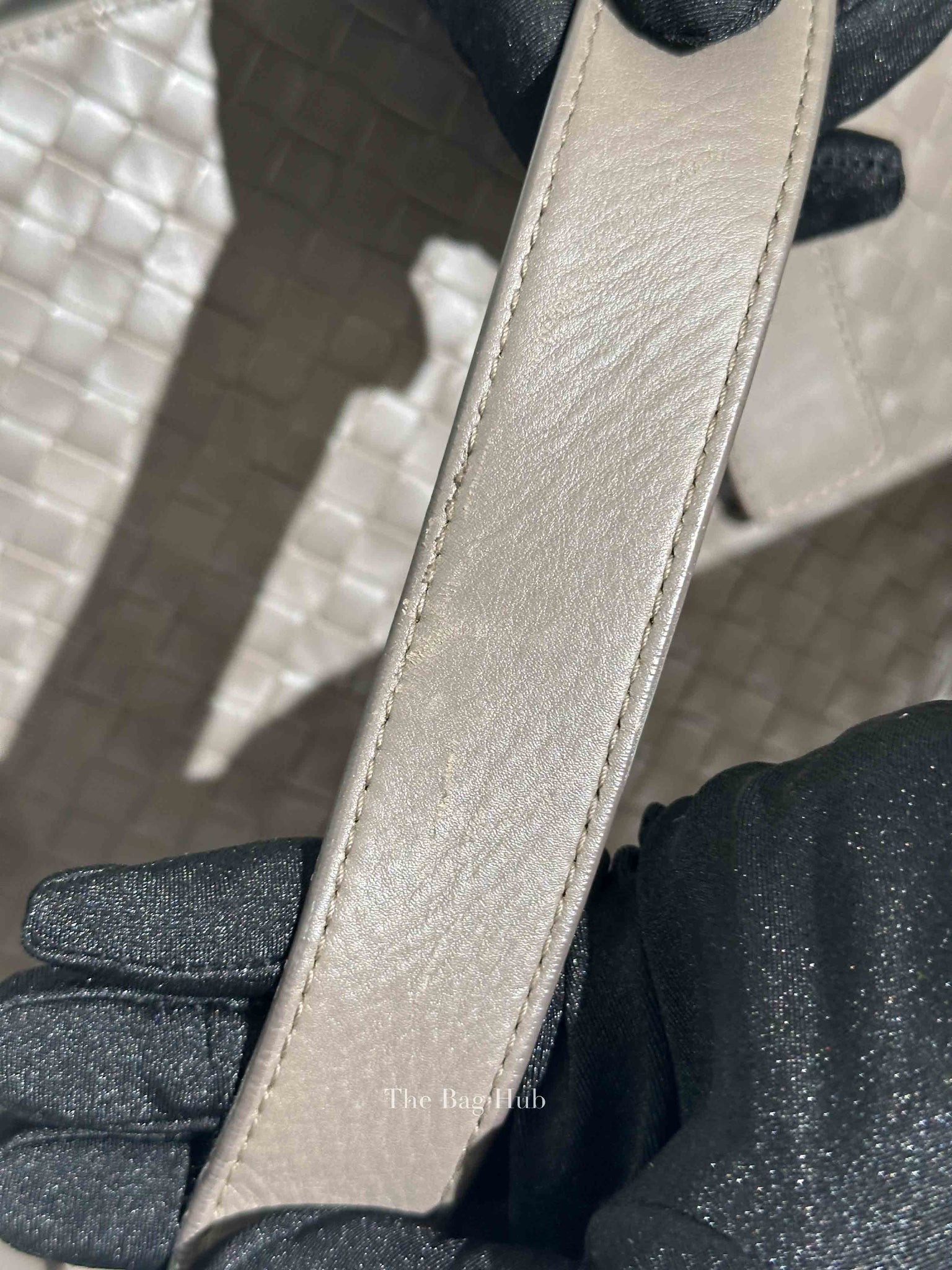 Bottega Veneta Gray Intrecciato Tote Bag