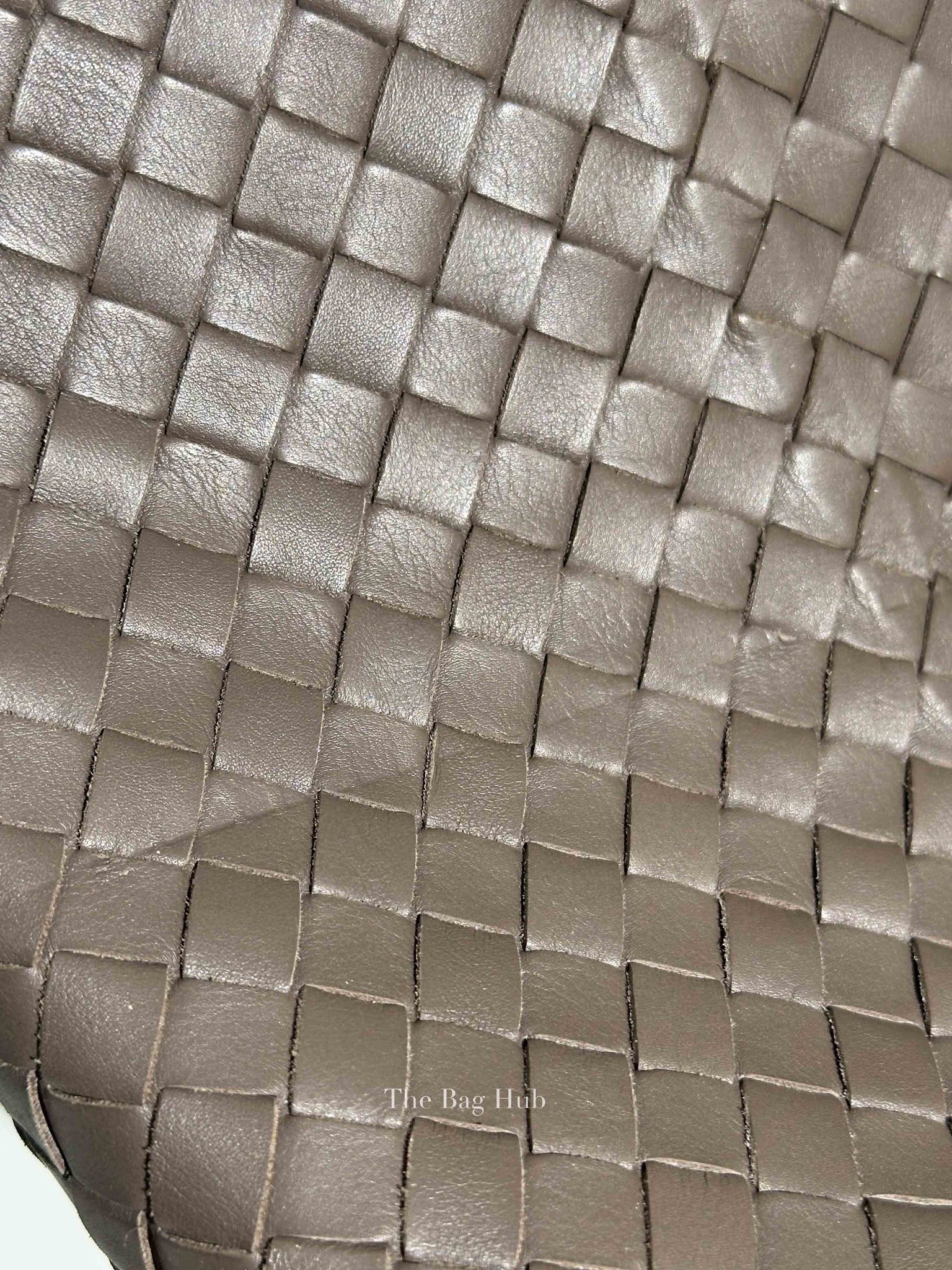 Bottega Veneta Gray Intrecciato Tote Bag