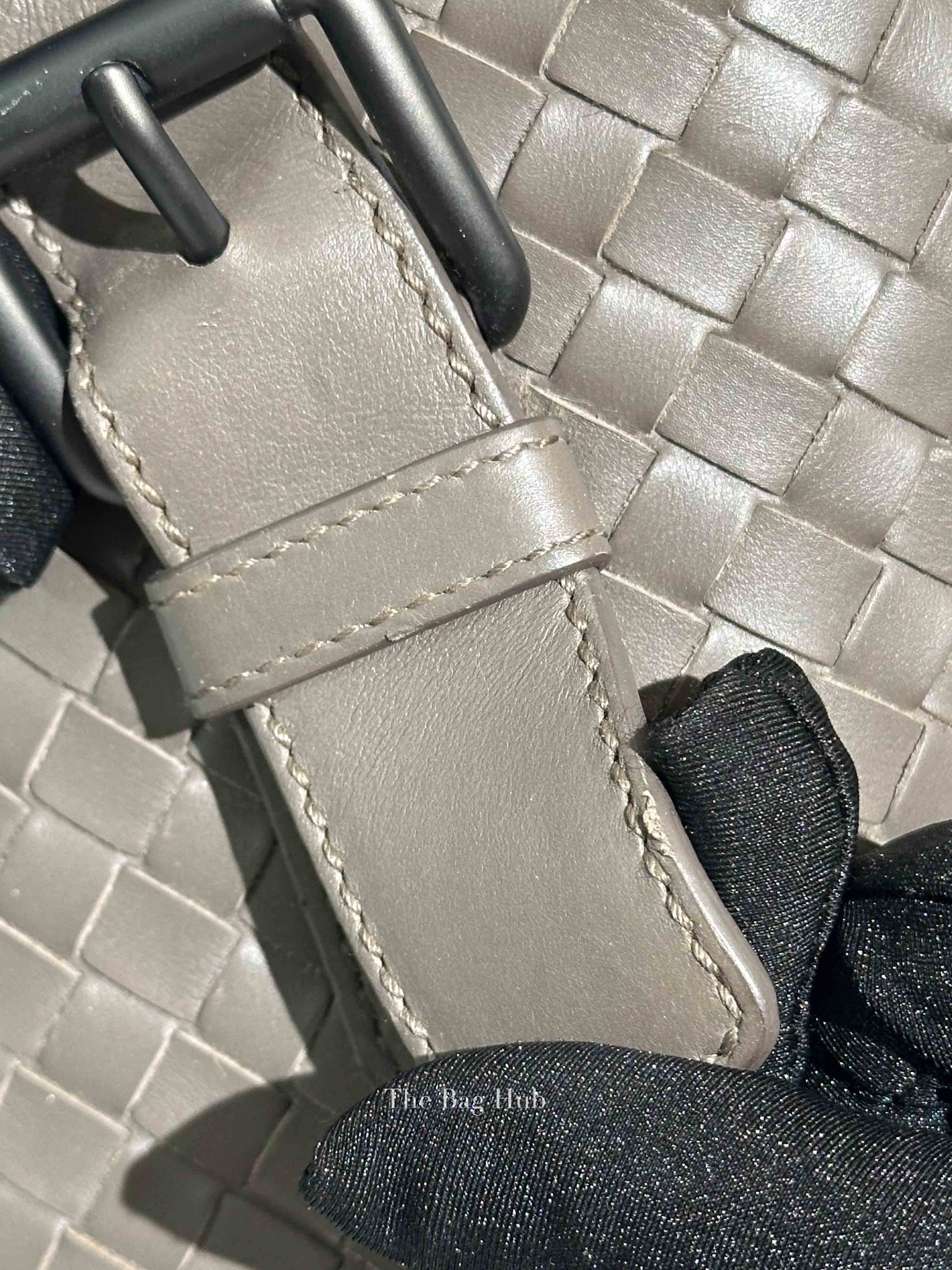 Bottega Veneta Gray Intrecciato Tote Bag