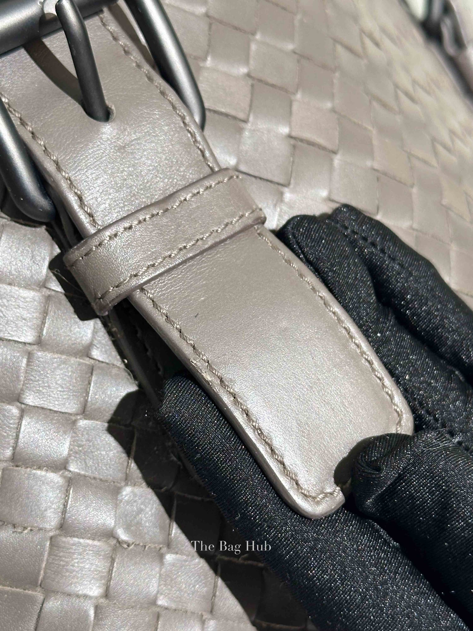 Bottega Veneta Gray Intrecciato Tote Bag