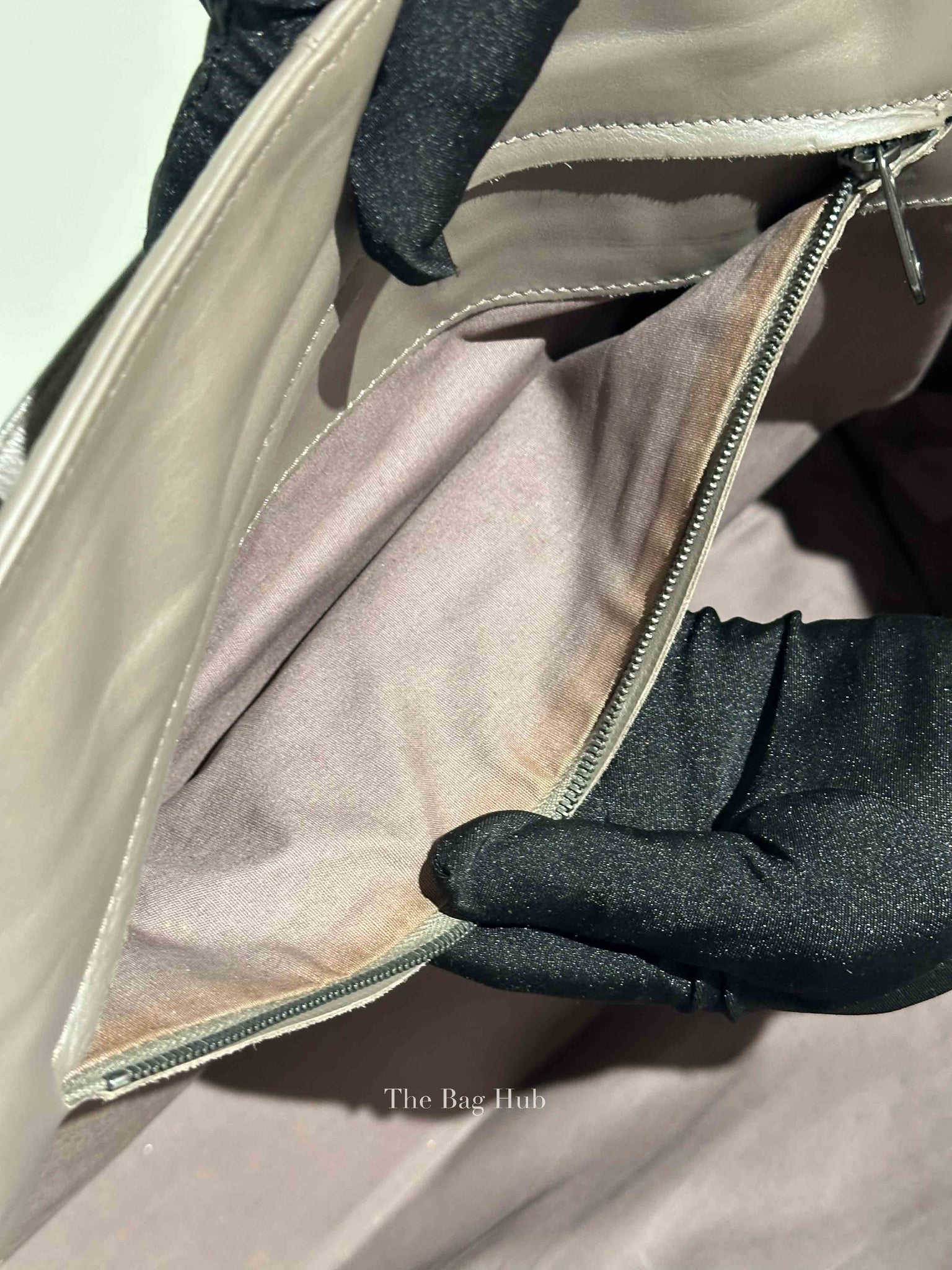 Bottega Veneta Gray Intrecciato Tote Bag