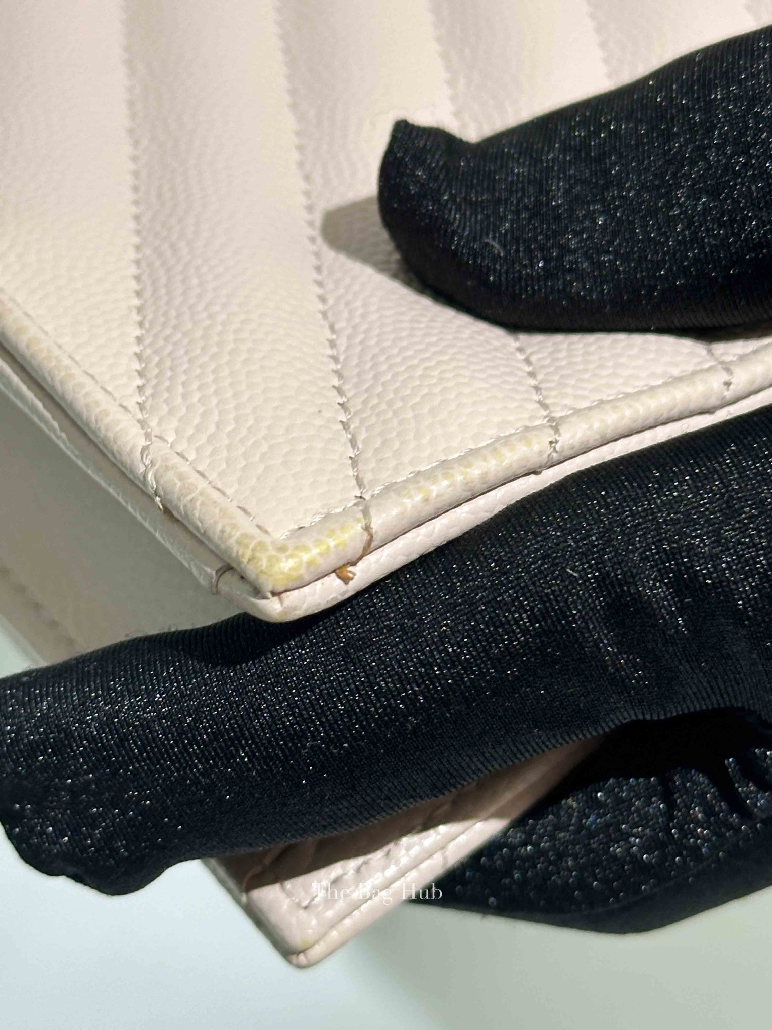 Saint Laurent Nude Powder Grain De Poudre Cassandre Envelope Chain Wallet