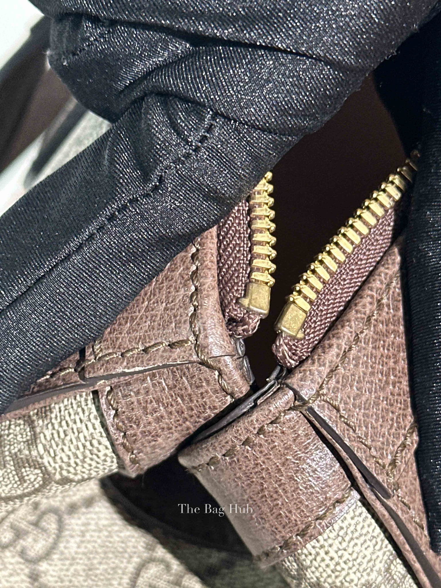 Gucci Brown GG Supreme Monogram Web Medium Ophidia Tote Bag