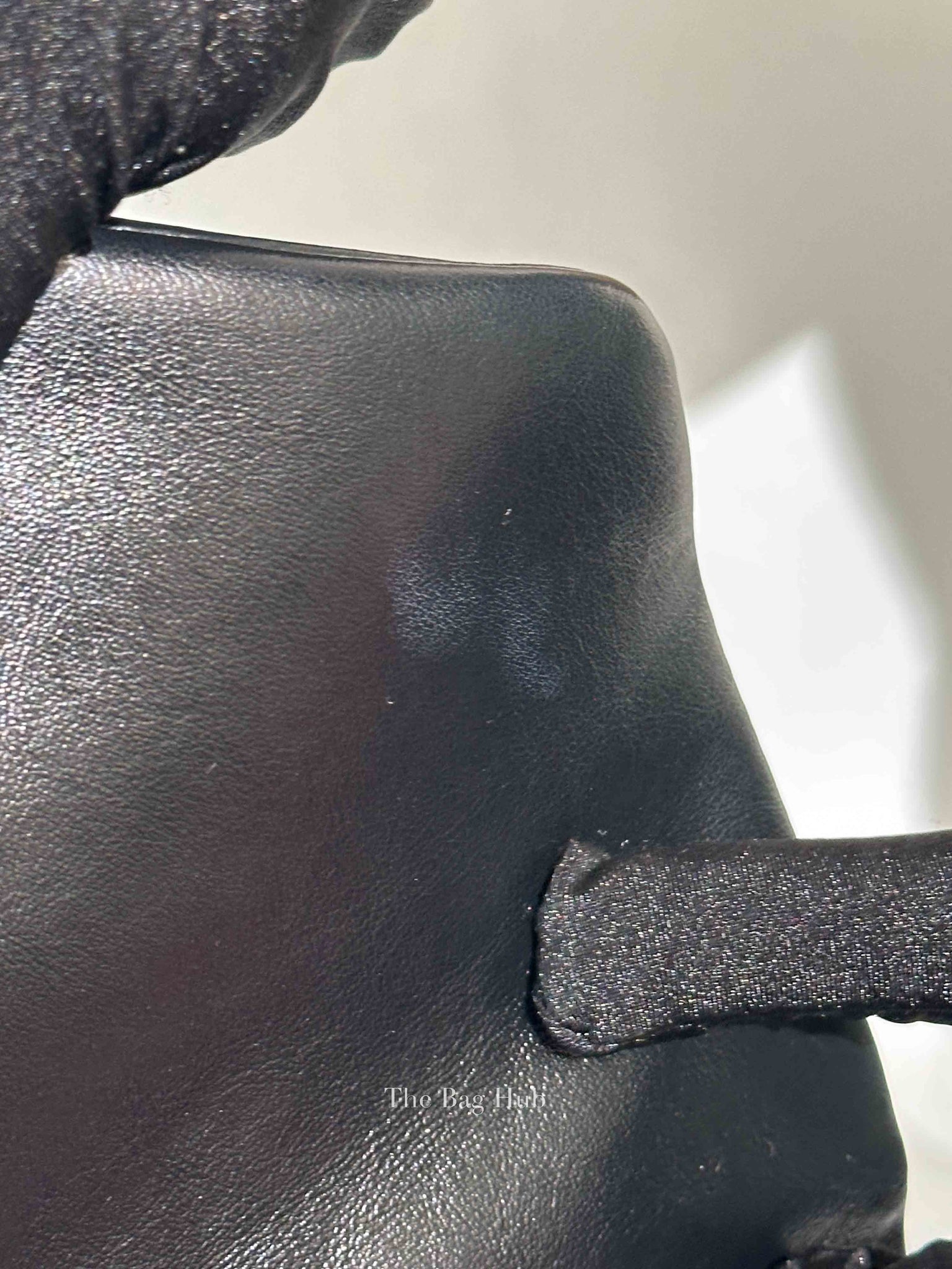 Saint Laurent Black Quilted Leather Chevron LouLou "Y" Medium Backpack Bag