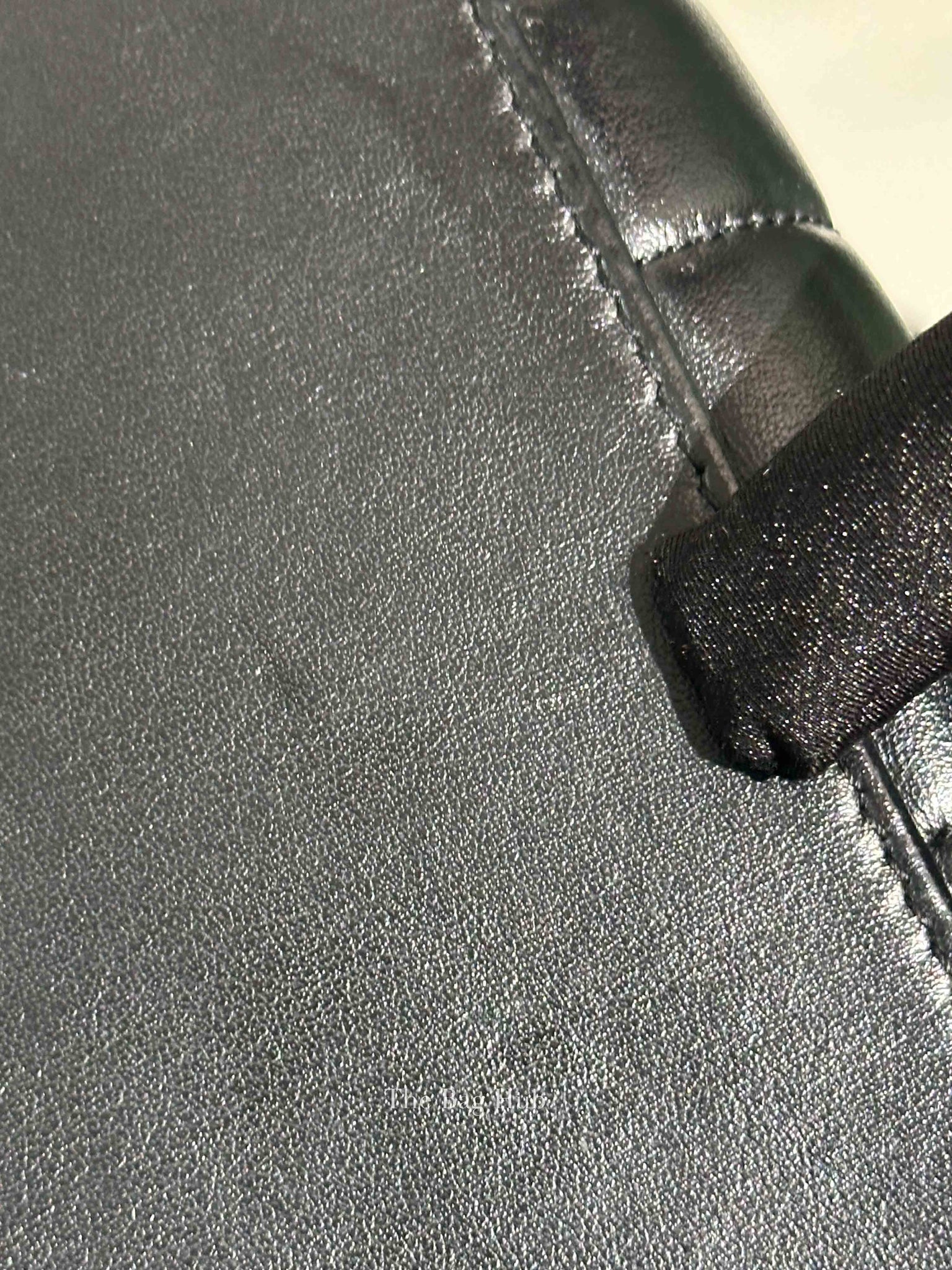 Saint Laurent Black Quilted Leather Chevron LouLou "Y" Medium Backpack Bag