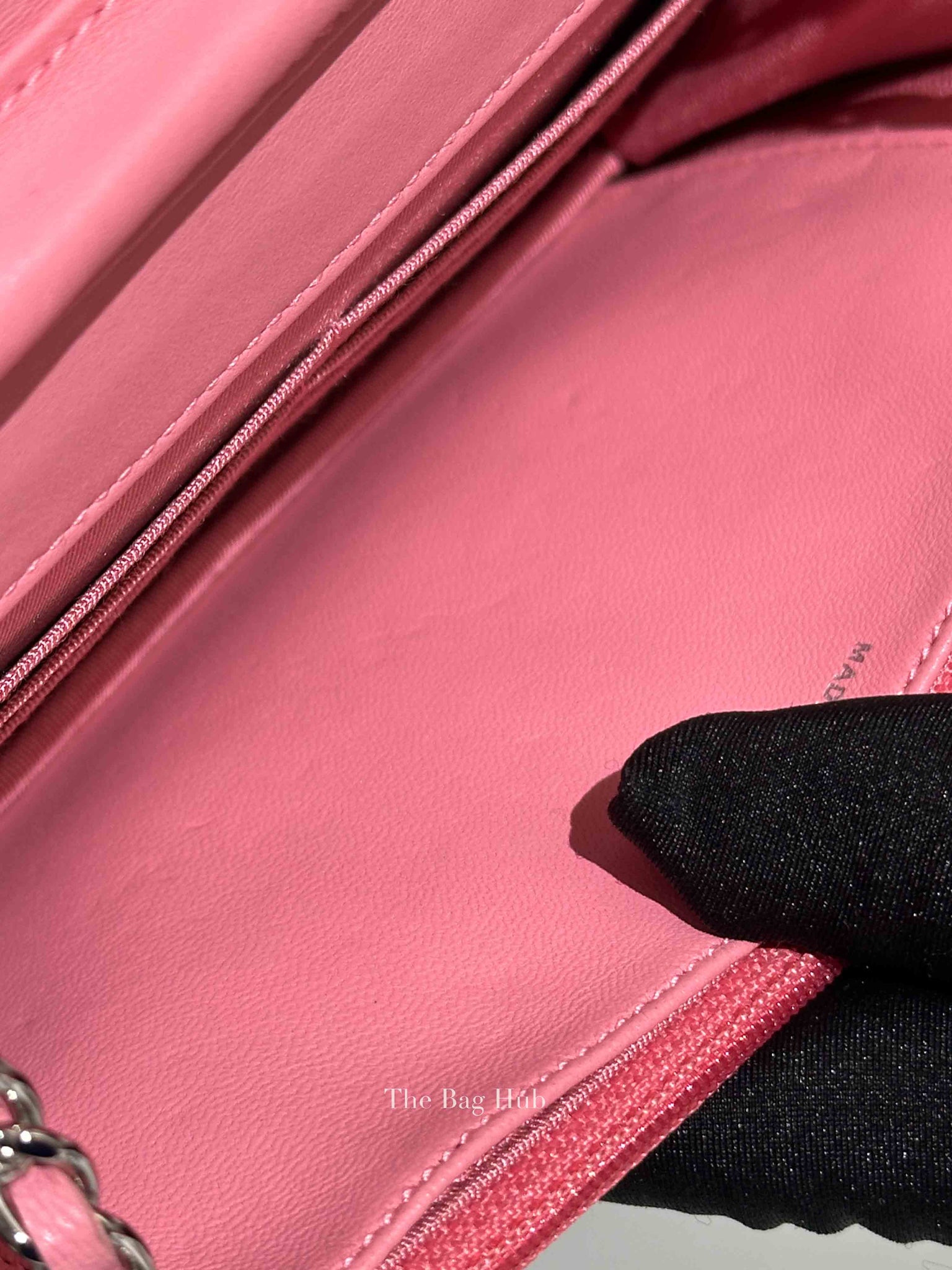Chanel Pink Quilted Lambskin Leather Classic WOC SHW