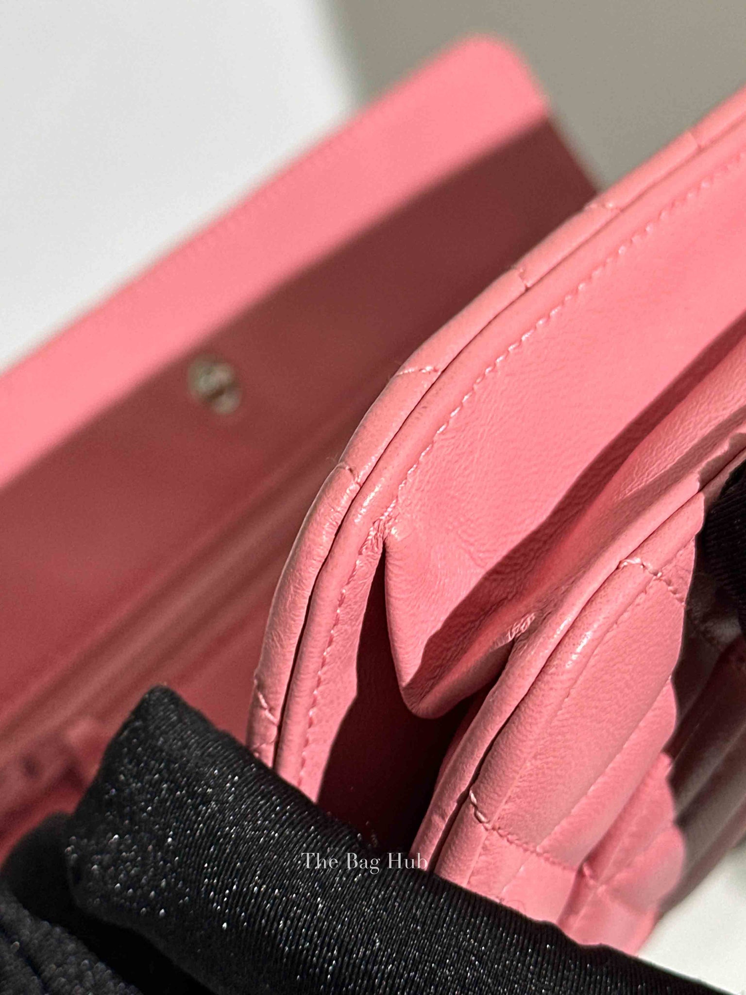 Chanel Pink Quilted Lambskin Leather Classic WOC SHW