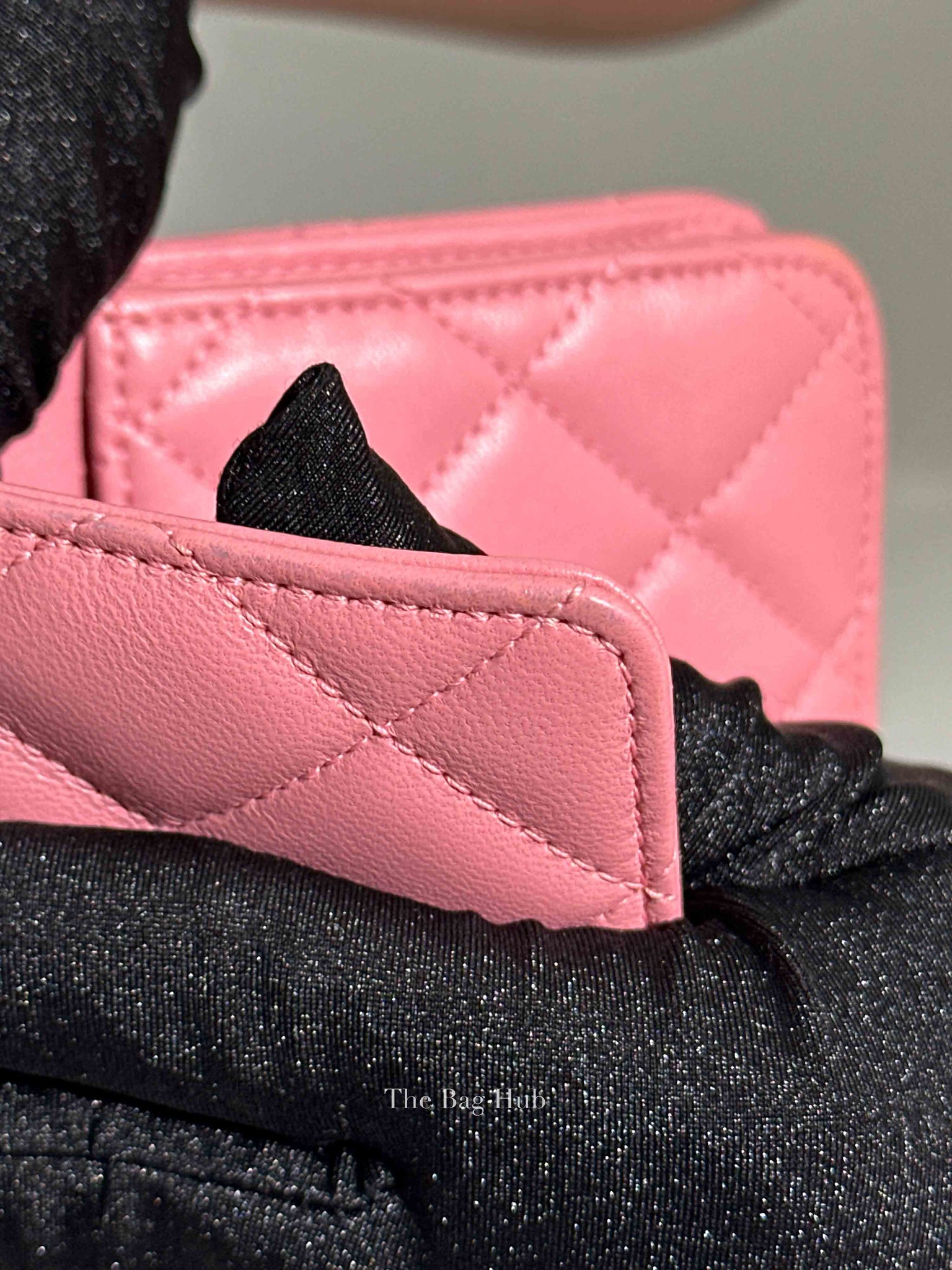 Chanel Pink Quilted Lambskin Leather Classic WOC SHW