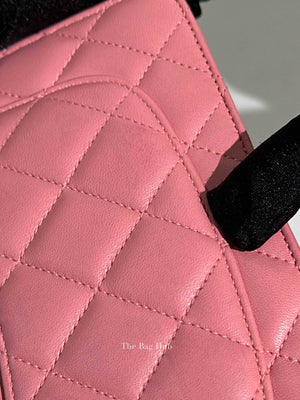 Chanel Pink Quilted Lambskin Leather Classic WOC SHW