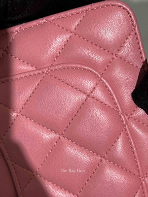 Chanel Pink Quilted Lambskin Leather Classic WOC SHW