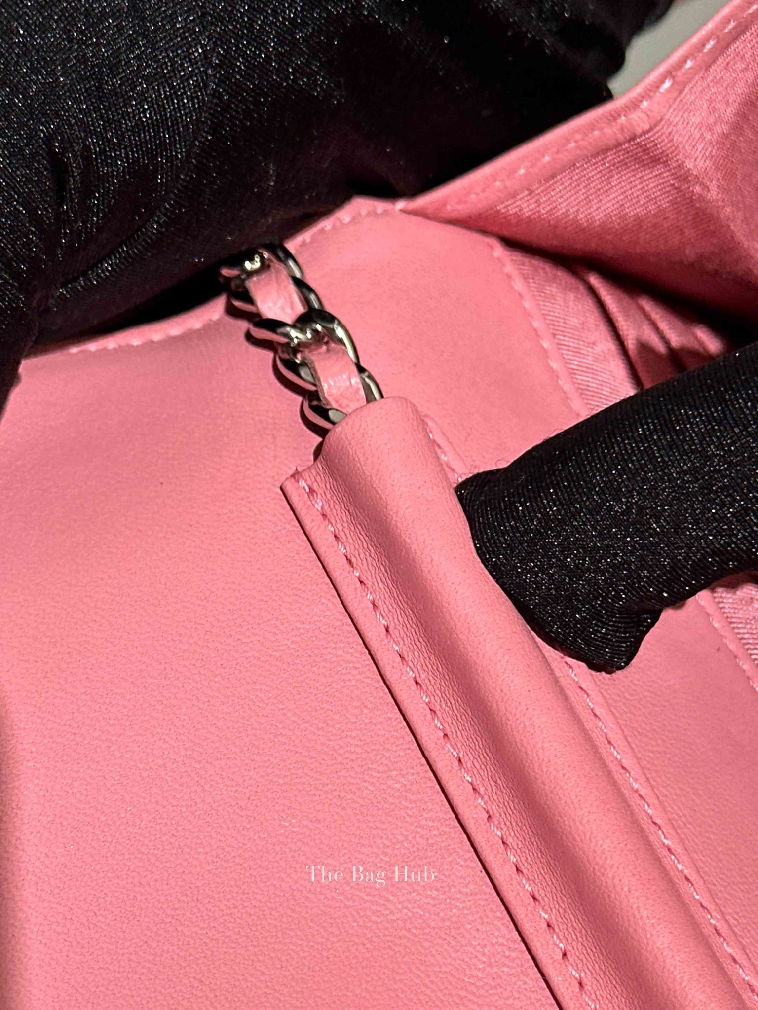 Chanel Pink Quilted Lambskin Leather Classic WOC SHW