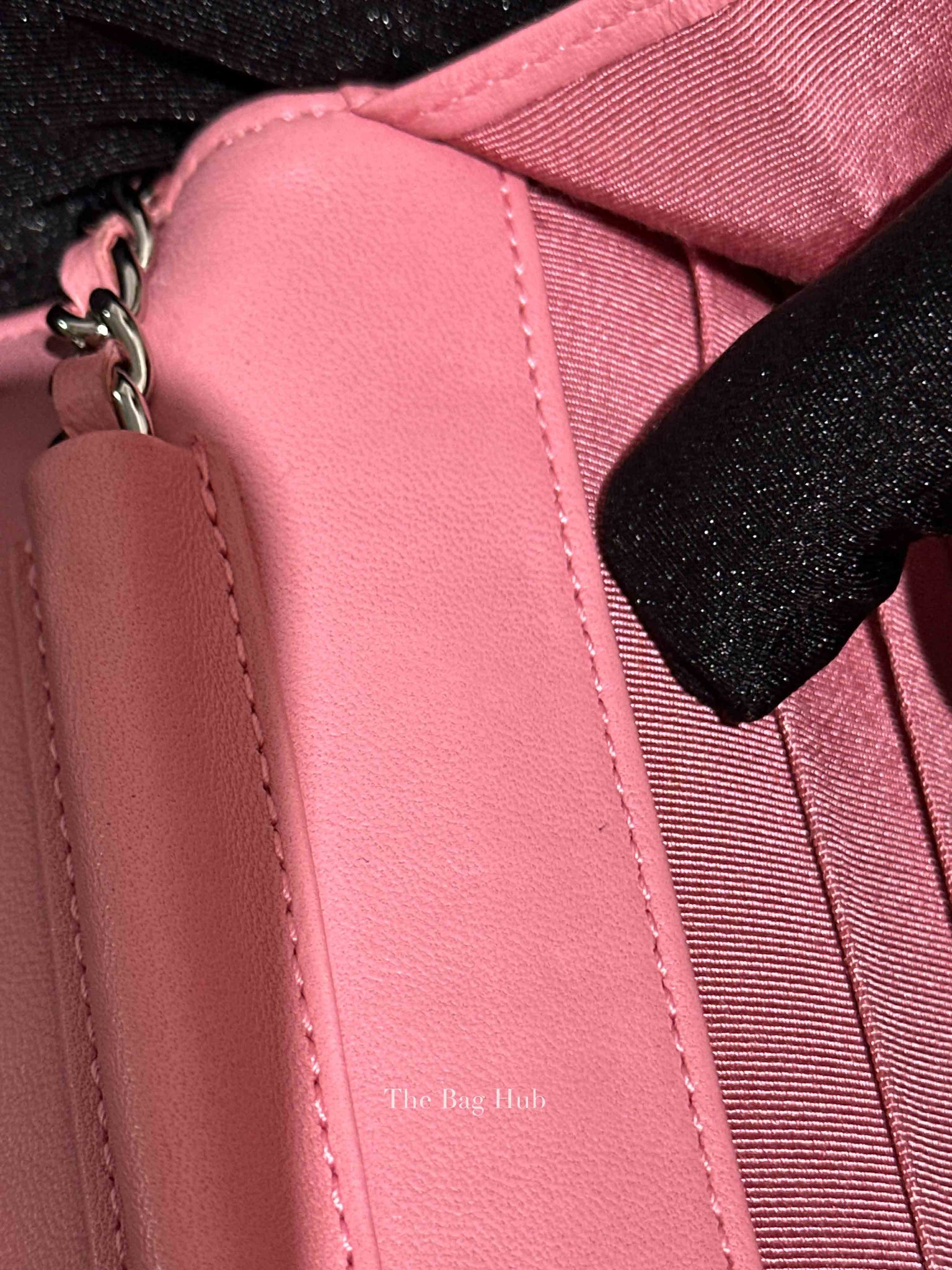 Chanel Pink Quilted Lambskin Leather Classic WOC SHW