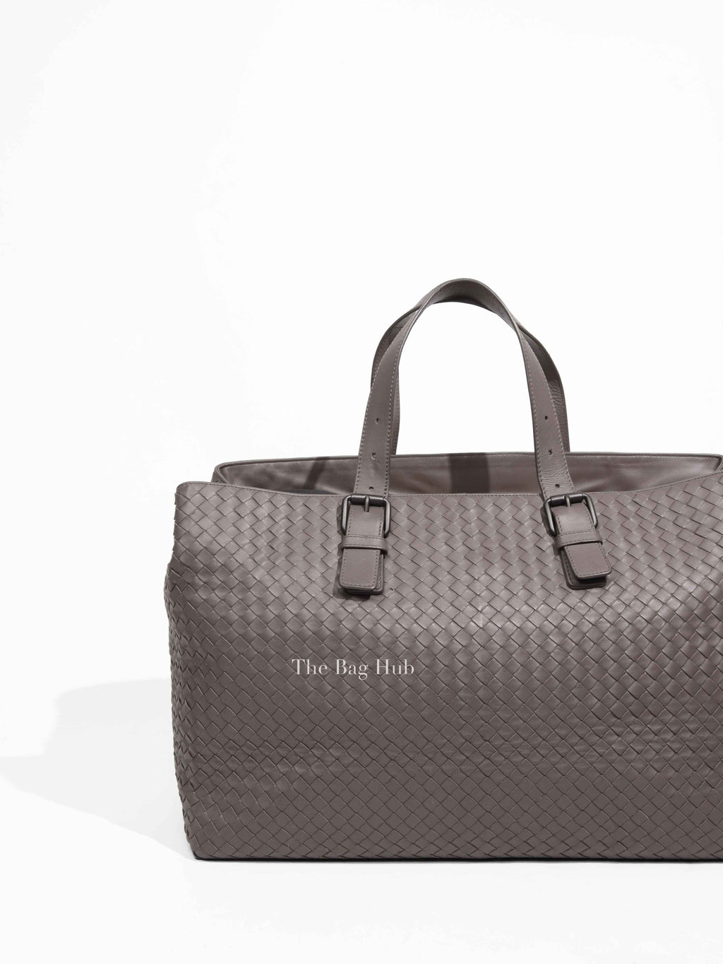 Bottega Veneta Gray Intrecciato Tote Bag