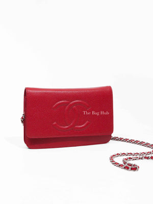 Chanel Red Caviar Timeless CC WOC SHW