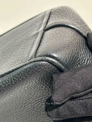 Prada Black Vitello Phenix Double Zip Camera Bag