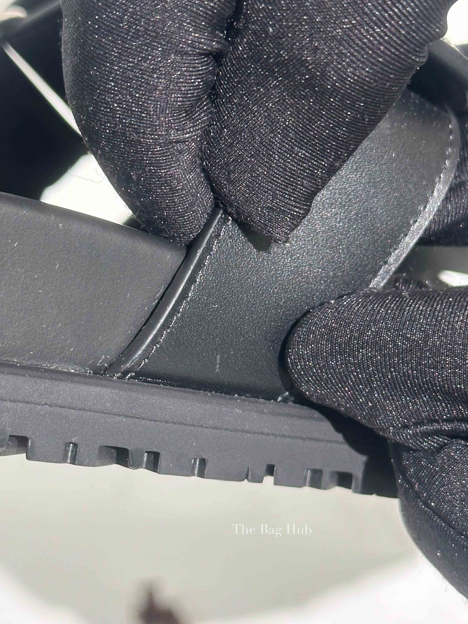 Hermes Black Leather Chypre Sandals Size 40.5
