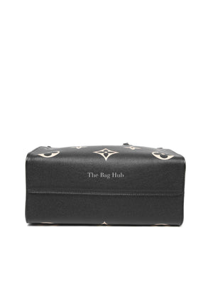Louis Vuitton Black/Beige Bicolor Monogram Empreinte Leather OnTheGo MM Bag