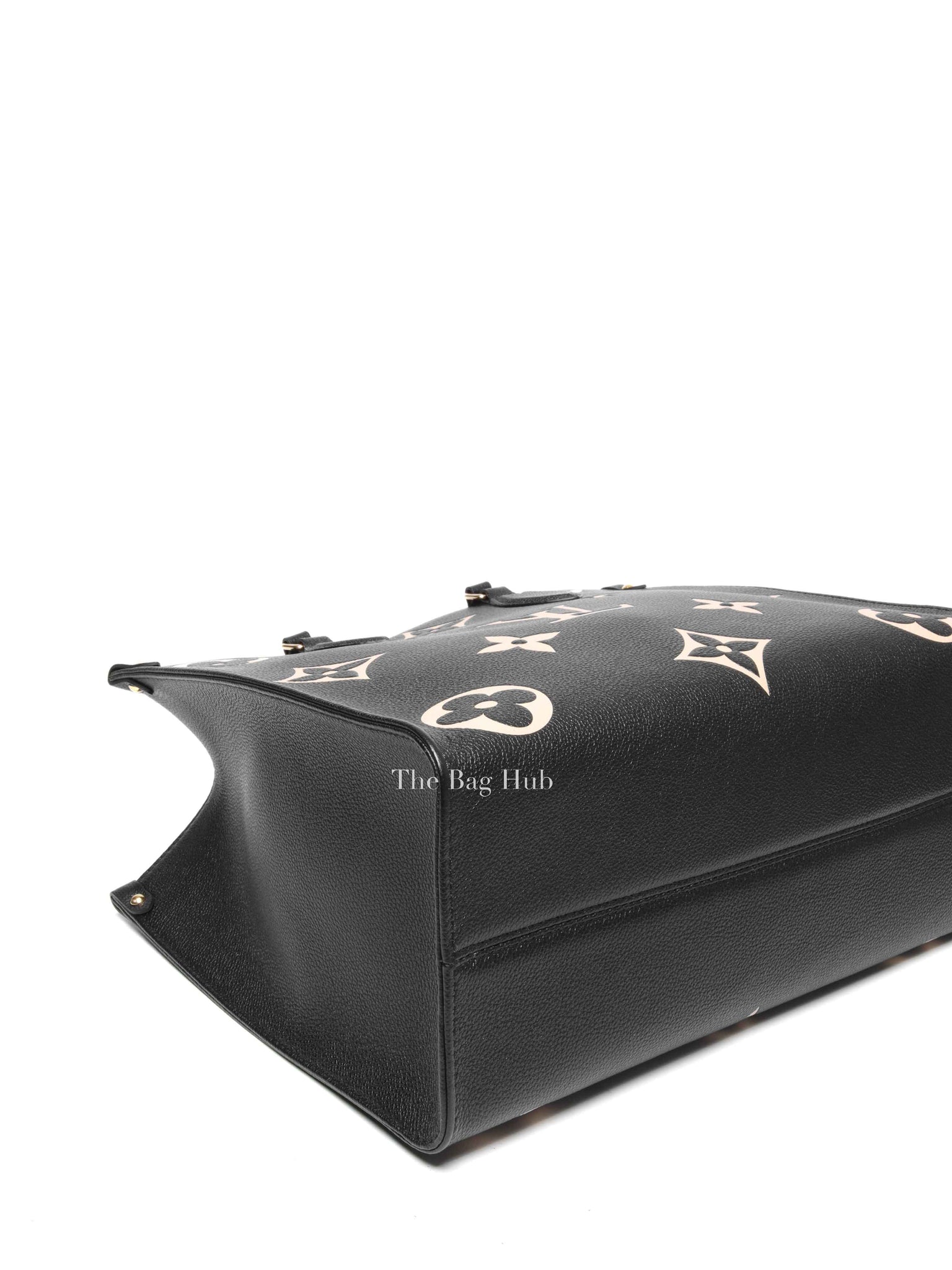 Louis Vuitton Black/Beige Bicolor Monogram Empreinte Leather OnTheGo MM Bag