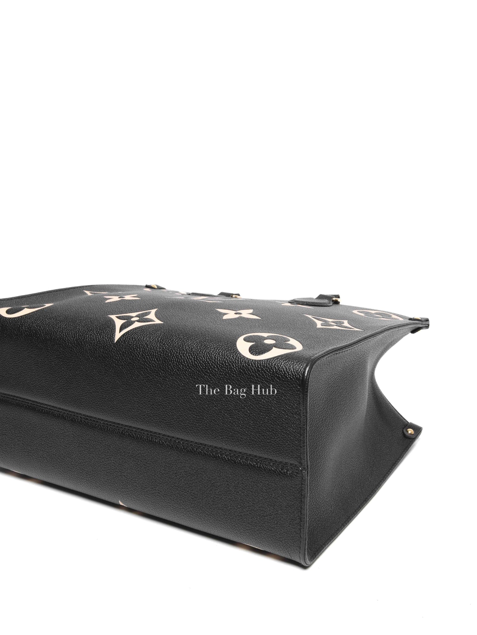Louis Vuitton Black/Beige Bicolor Monogram Empreinte Leather OnTheGo MM Bag