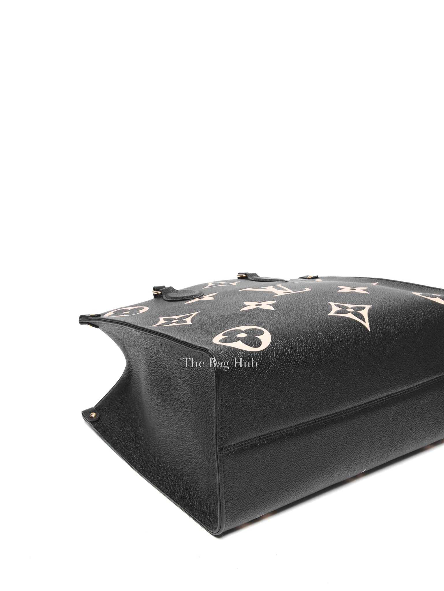 Louis Vuitton Black/Beige Bicolor Monogram Empreinte Leather OnTheGo MM Bag