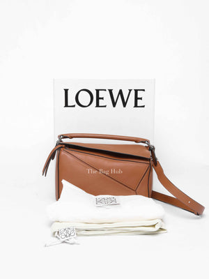 Loewe Tan Leather Puzzle Small Bag