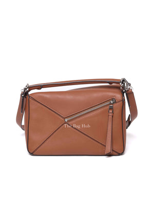 Loewe Tan Leather Puzzle Small Bag