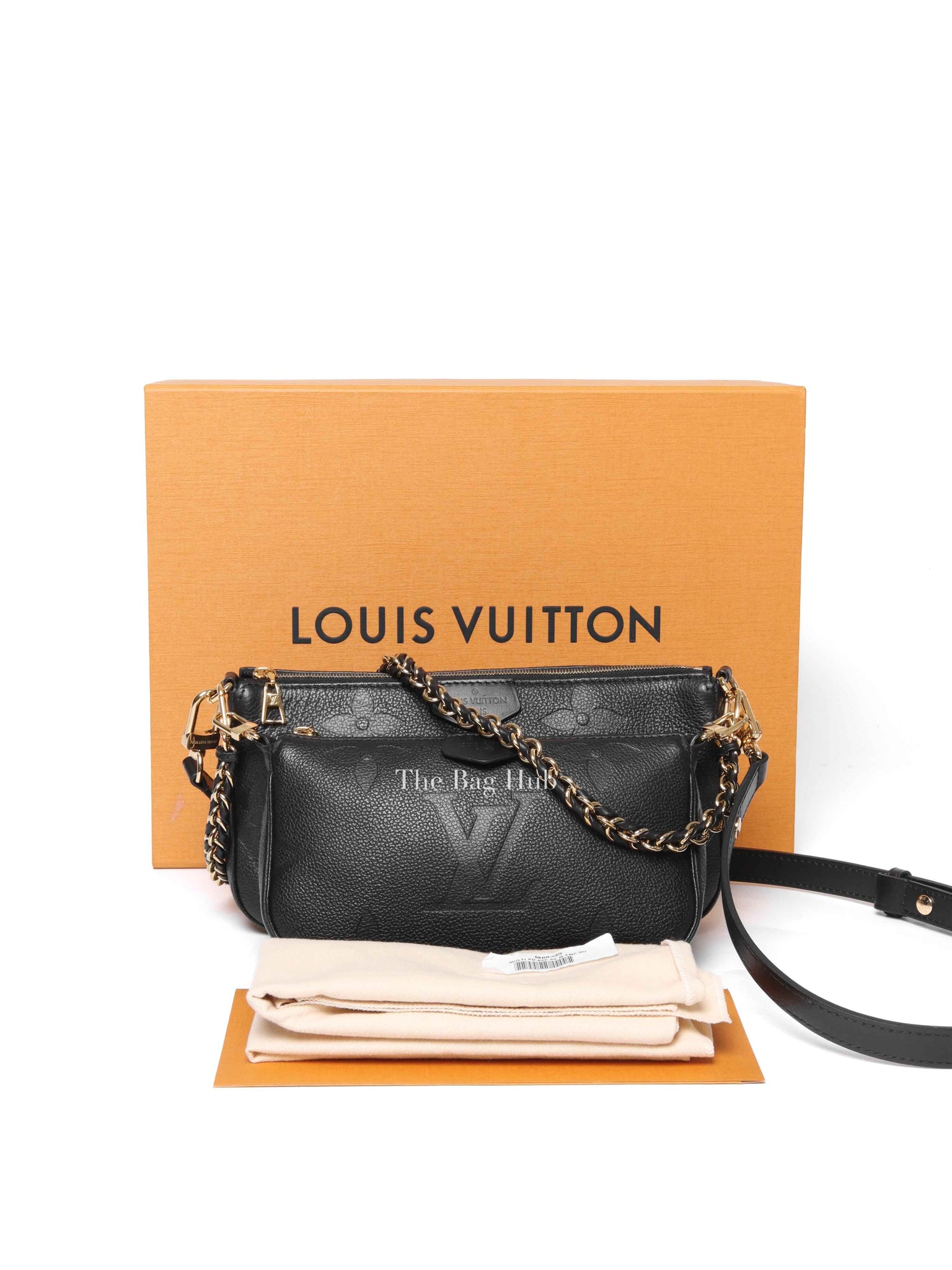 Louis Vuitton Black Monogram Empreinte Leather Multi Pochette Accessoires