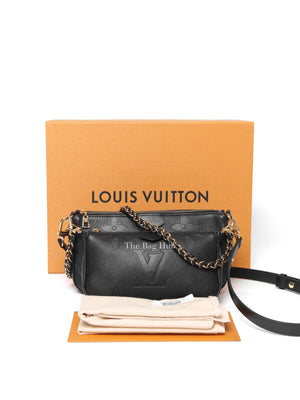 Louis Vuitton Black Monogram Empreinte Leather Multi Pochette Accessoires