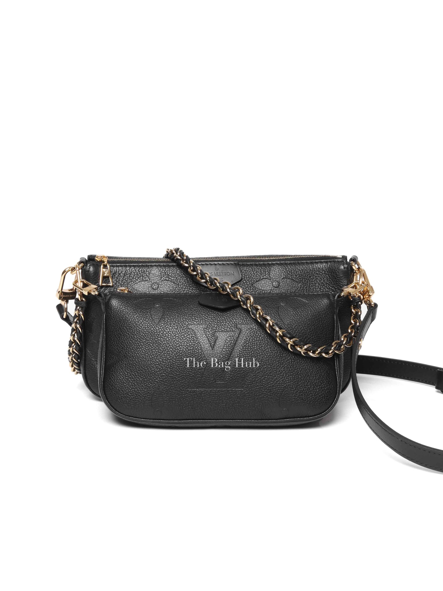 Louis Vuitton Black Monogram Empreinte Leather Multi Pochette Accessoires