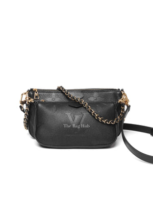 Louis Vuitton Black Monogram Empreinte Leather Multi Pochette Accessoires